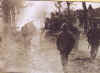 Poche de Royan 1944 : Les chars du 12e cuir dans les rues de Royan, les fantassins du 4e Zouaves en appui.